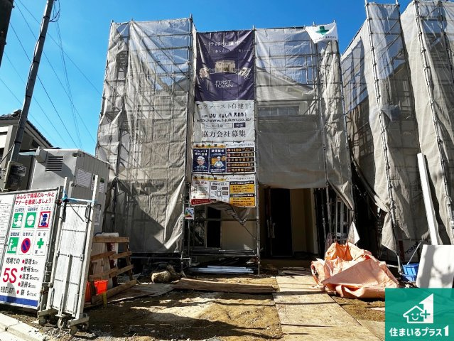 堺市中区深阪　第4期　新築一戸建ての外観|現在の進捗状況です！順調に作業進行中、完成が待ち遠しいです！詳細の間取り等、お気軽にお問い合わせください！