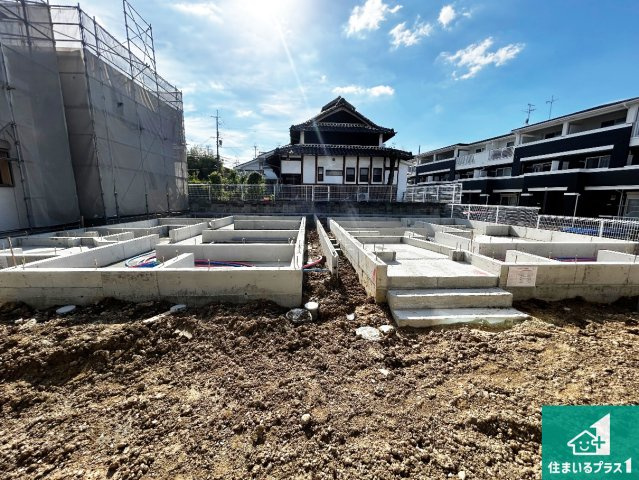 堺市中区深阪　第4期　新築一戸建ての外観|周辺は落ち着いた街並みの住宅地！子育てがしやすい住環境です！まだ未完成ですが、現地でしかわからない事もございます。是非一度ご覧ください。