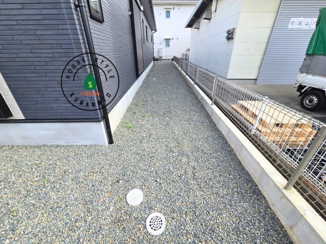 熊本市南区城南町碇第4-1棟（4号棟）の庭|お庭で自由な時間を過ごせます。