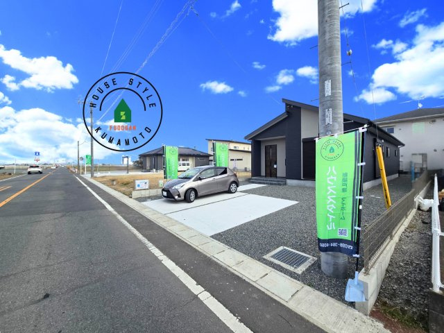 熊本市南区城南町碇第4-1棟（4号棟）の前面道路含む現地写真|見学の時間などお気軽にお問い合わせ下さい。