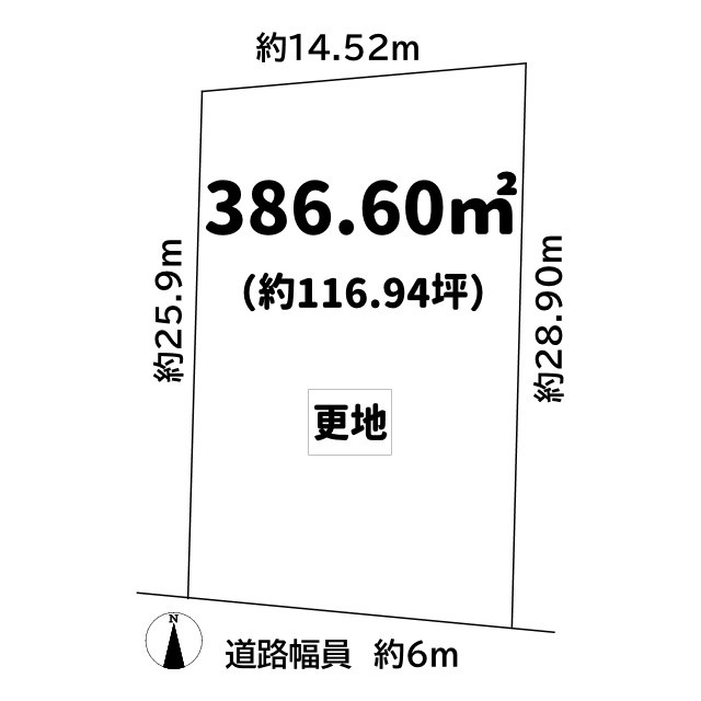岩倉南木野町 土地の土地図