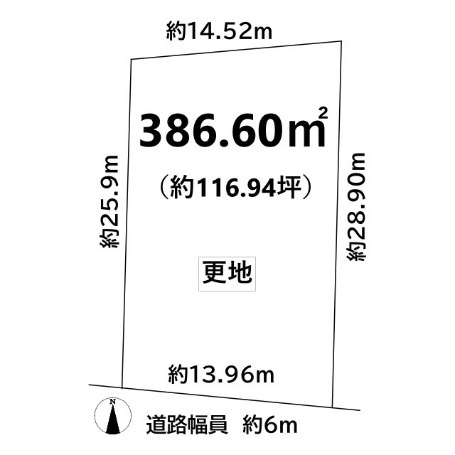 岩倉南木野町 土地の土地図
