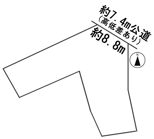 ６５７３０　岐阜市鏡島精華３丁目土地の区画図