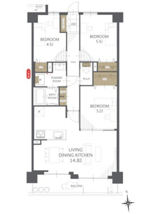 【間取り】和白ガーデンハウス 