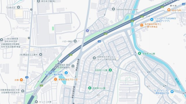 堺市南区赤坂台　第1期　新築一戸建ての地図