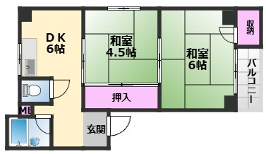 【間取り】 | 丸栄マンション