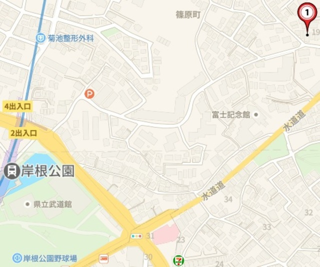 ヴィラ　ボヌールの地図|ブルーライン岸根公園駅徒歩7分東横線妙蓮寺駅徒歩14分