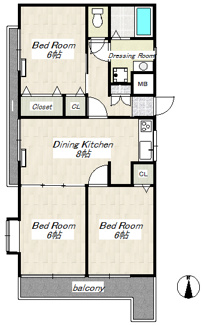 【間取り】 | グリーンパレスみその