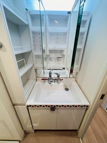 池袋第2ヒルハイムの洗面所|忙しい朝には欠かせない洗面所です