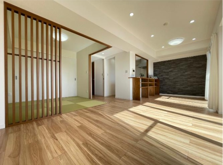 与野パークスクエアの居間・リビング|リビングです