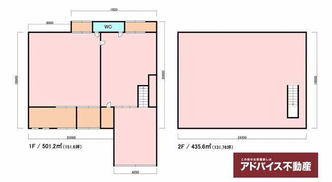 【間取り】 | 事業用）筑後市高江倉庫