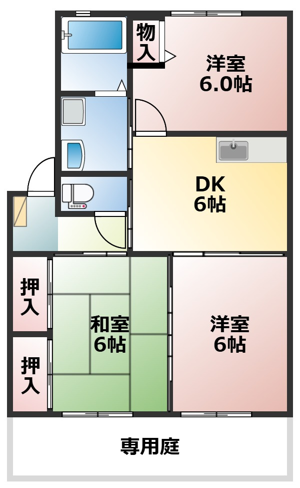 ウッド・オータムBの間取り