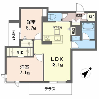 【間取り】 | メゾン　ド　ルクス