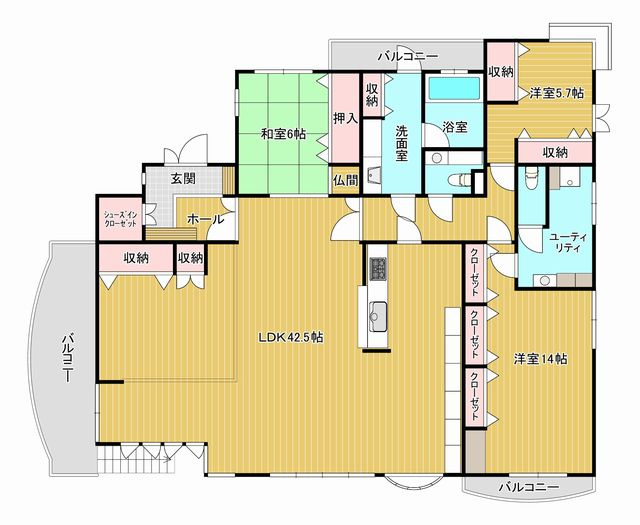 【間取り】 | 入間郡毛呂山町岩井西２丁目　中古戸建 | 1F間取