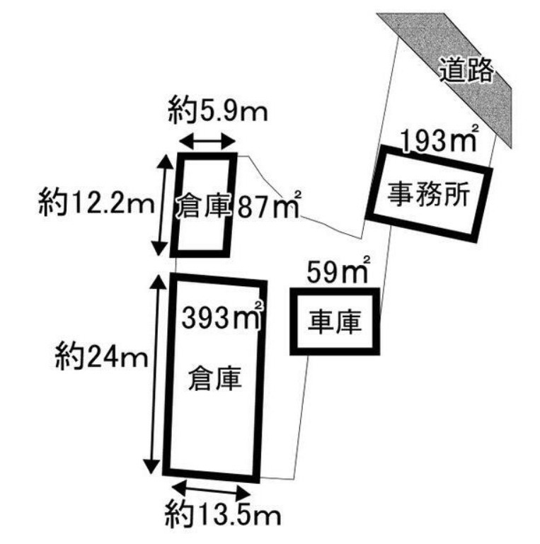事業用）ダン機工跡テナントの間取り