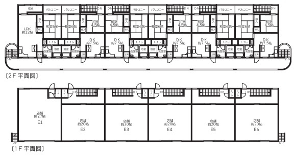 八千代市高津の店付住宅の間取り