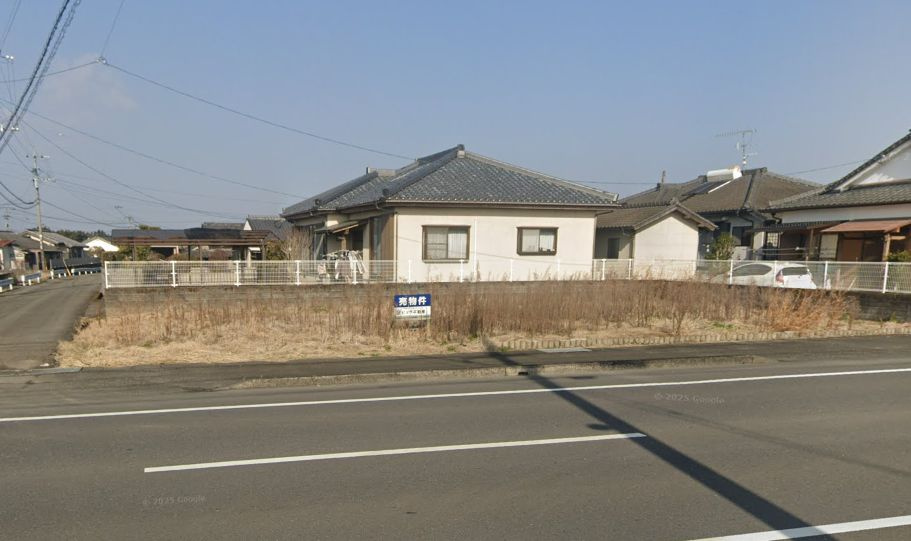 都城市上長飯町の売地の外観
