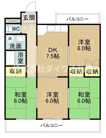 ヴィラ８８の間取り
