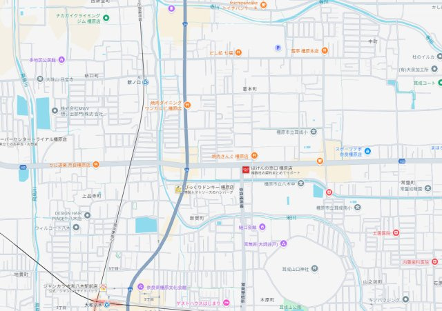 橿原市葛本町　新築一戸建ての地図