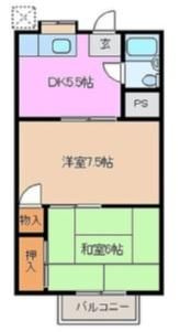 レジデンス北代の間取り