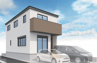 【外観パース】 | 【名古屋市中川区野田1丁目264新築戸建】✨️仲介手数料無料✨️野田小学校・一柳中学校