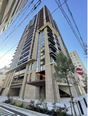 レーベン福岡天神ONE TOWERの外観|落ち着いた雰囲気の外観です