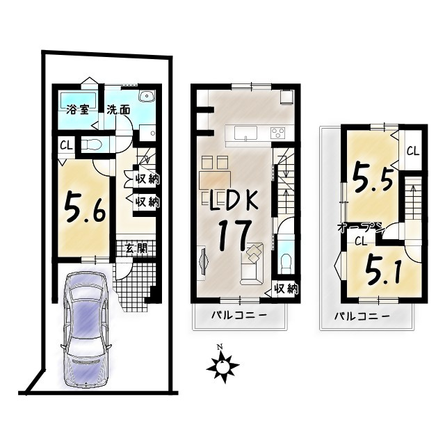 常盤窪町の間取り