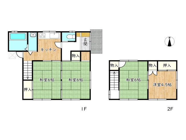 【間取り】 | 姫路市網干区坂出／中古戸建