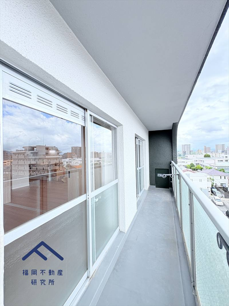日商岩井福陵マンションのバルコニー