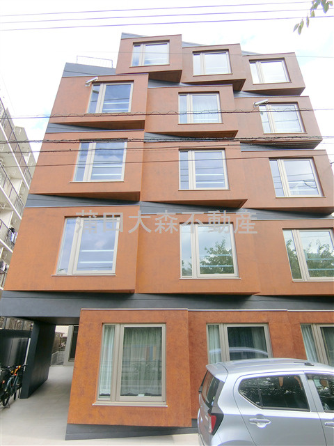 EDIT大森の外観|2025年8月築　RC鉄筋コンクリート造地上5階建て総戸数13戸ペットSOHO可
東京都品川区南大井5丁目　JR京浜東北線大森駅徒歩8分、京浜急行本線立会川駅徒歩11分