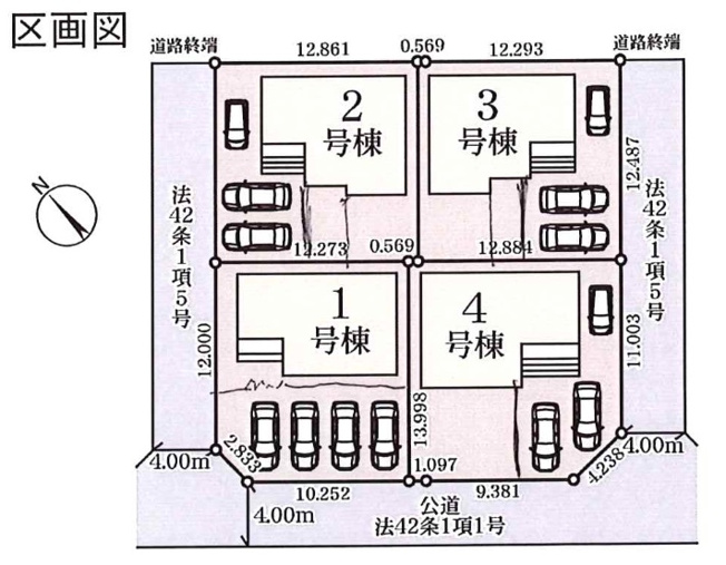 【区画図】 | 深谷市東方第２　Livele Garden.s　新築戸建　　全４棟　3号棟