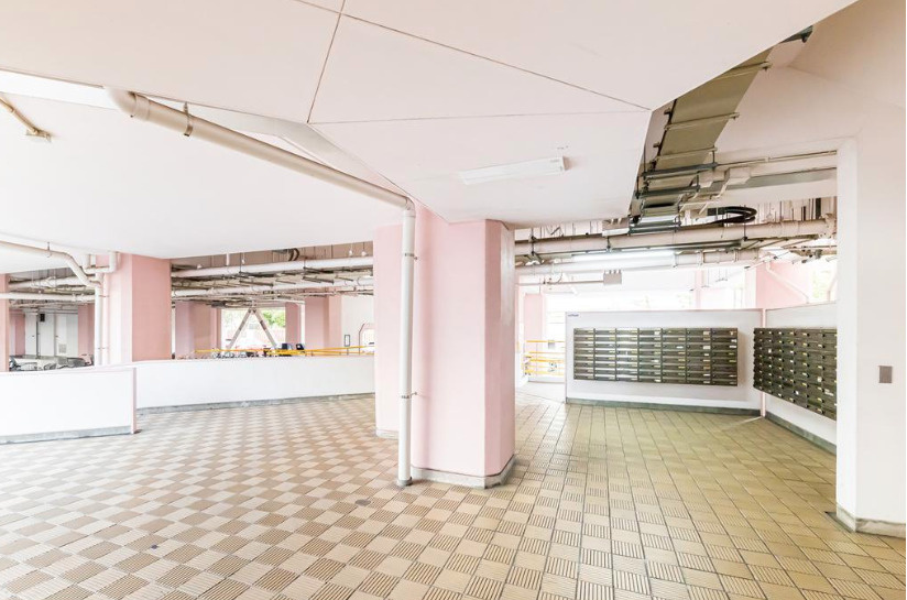 南砂住宅２号棟　11階のエントランス