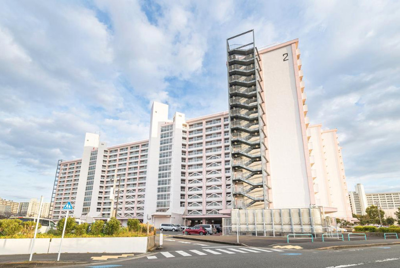 南砂住宅２号棟　11階の外観