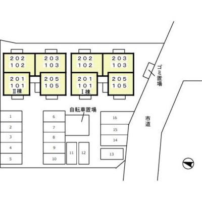 【区画図】 | メイプル ブランシェ Ⅰ/Ⅱ