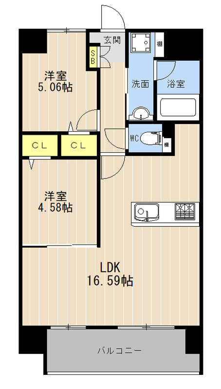 LIBTH菊陽Ⅱの間取り