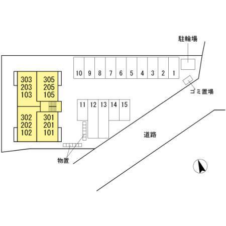 レアル デスティーノの区画図