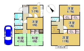 【間取り】 | 川西市けやき坂1丁目16の3　中古一戸建て