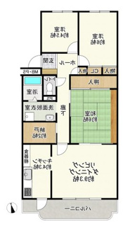 【間取り】 | 川越グリーンパーク L-弐号棟
