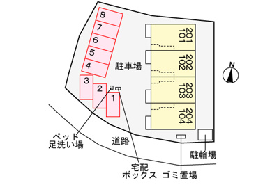 【区画図】 | ハイグレイス５番館