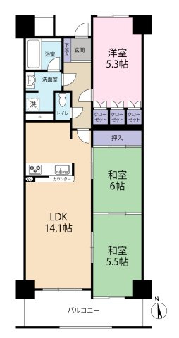 【間取り】の画像