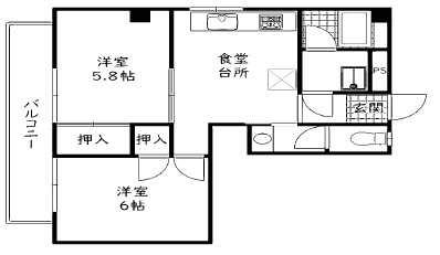 サンハイツ元町の間取り
