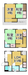 今津巽町戸建の間取り