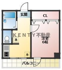 【間取り】 | 第３８シンエイビル