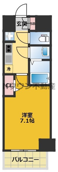 【間取り】 | プレサンス久屋大通公園セラフィ | 間取りです。