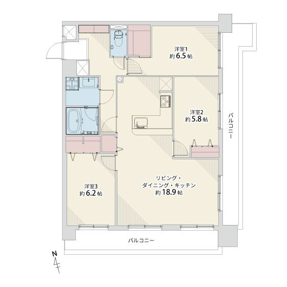 【間取り】 | 藤和シティコープ和白☆仲介手数料無料☆