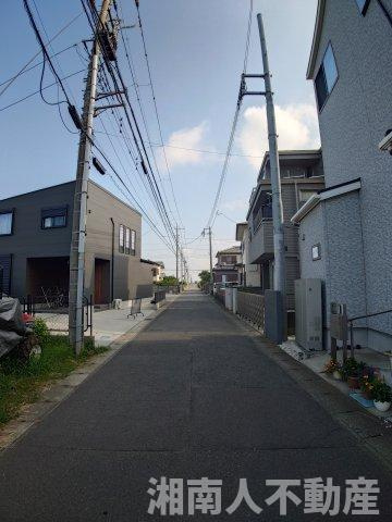 平塚市田村１丁目売地の前面道路含む現地写真|前面道路含む現地写真です