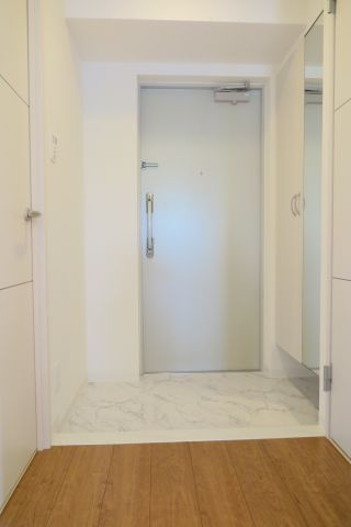 プラシード新町の玄関