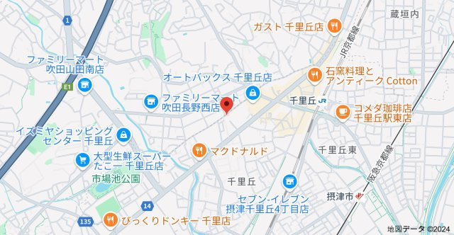 千里丘マンションの地図