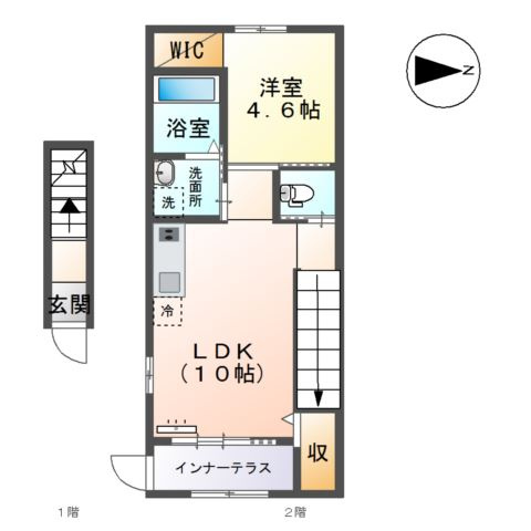 ＯＬＩＶＥⅡ（オリーブ）の間取り