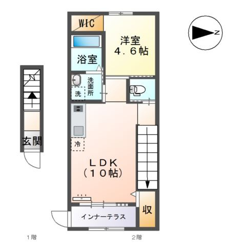 ＯＬＩＶＥⅡ（オリーブ）の間取り